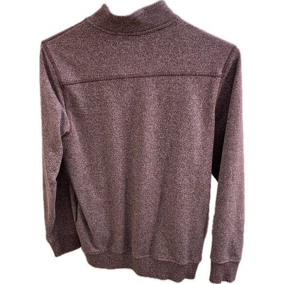 Size Small - Travis Mathew Men's Hideaway 1/4 Zip Golf Top (Heather Wine) 1MQ186 - Picture 2 of 10